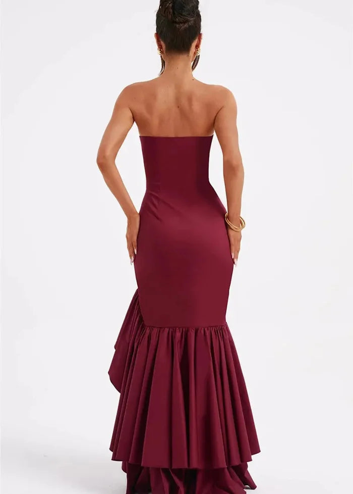 Strapless ruffle dress Dress Tailor