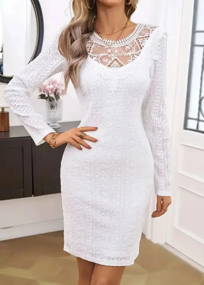White dress with lace Dress Tailor