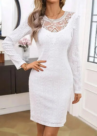 White dress with lace Dress Tailor