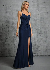 Navy blue dress for wedding Dress Tailor