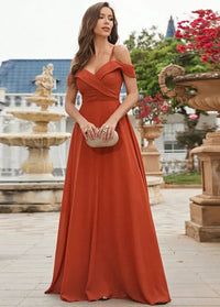 Terracotta wedding party dress Dress Tailor