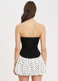 Strapless polka dot bubble dress Dress Tailor