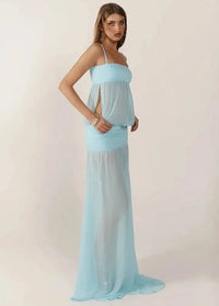 Transparent blue dress Dress Tailor