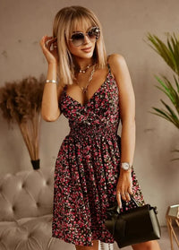 Floral strap dress Dress Tailor