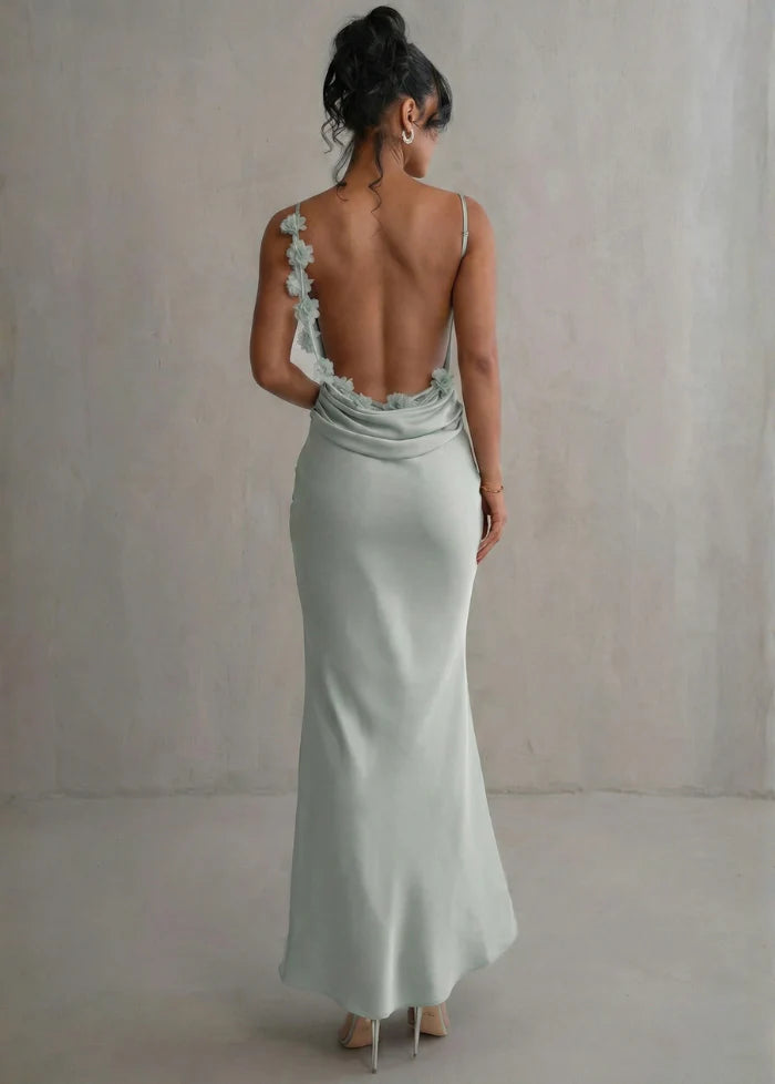 Backless dress for bridesmaids