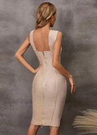 Beige bodycon dress Dress Tailor