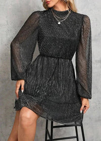 Black shimmering dress Dress Tailor