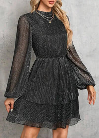 Black shimmering dress Dress Tailor