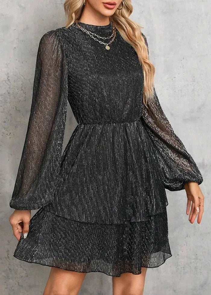 Black shimmering dress Dress Tailor