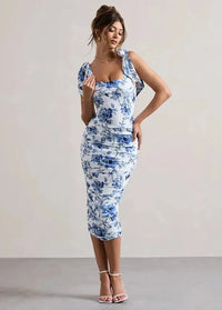 Blue floral dress Dress Tailor