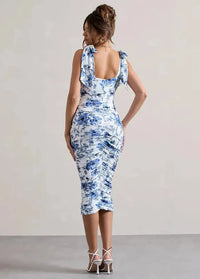 Blue floral dress Dress Tailor