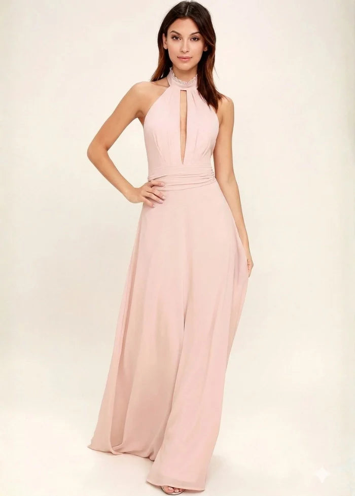 Blush pink gown for bridesmaids Dress Tailor