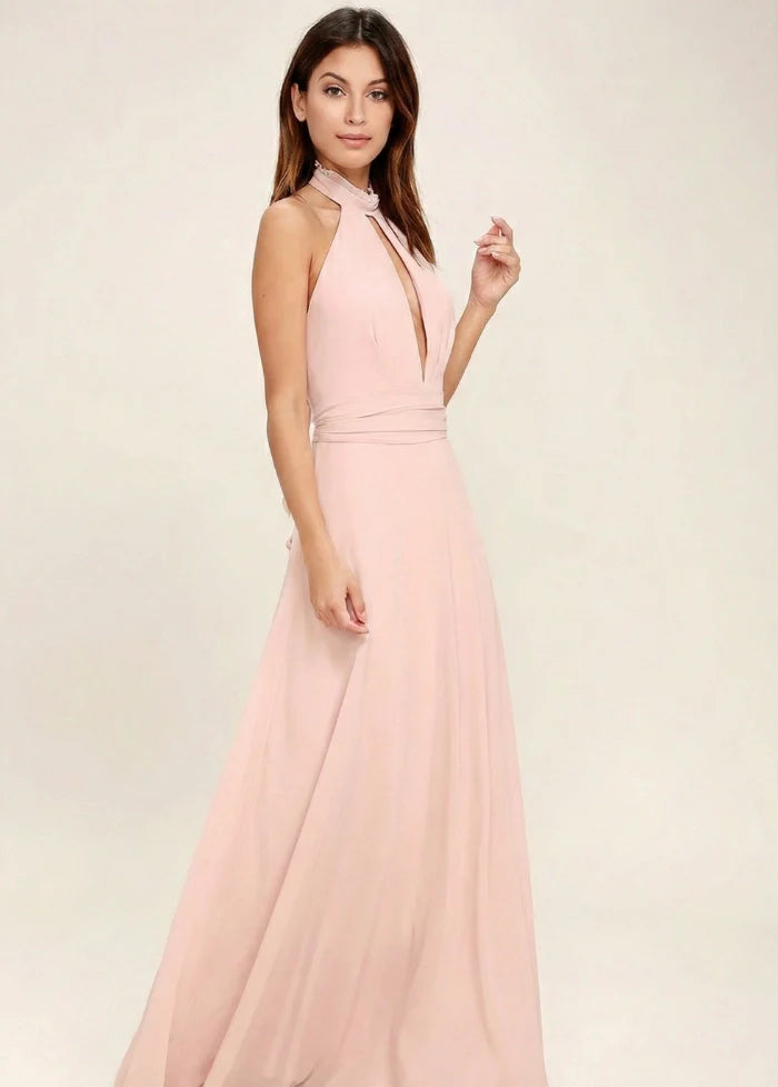 Blush pink gown for bridesmaids Dress Tailor