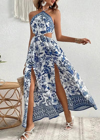 Bohemian slit dress Dress Tailor