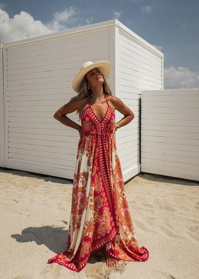 Bohemian-style dress for wedding guests Dress Tailor