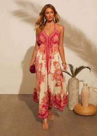 Bohemian-style dress for wedding guests S Dress Tailor