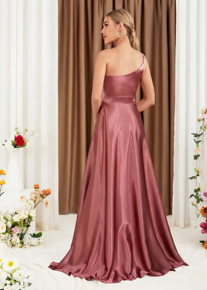 Bridesmaid dress in pink satin Dress Tailor
