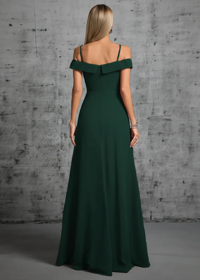 Bridesmaid gown in pine green Dress Tailor