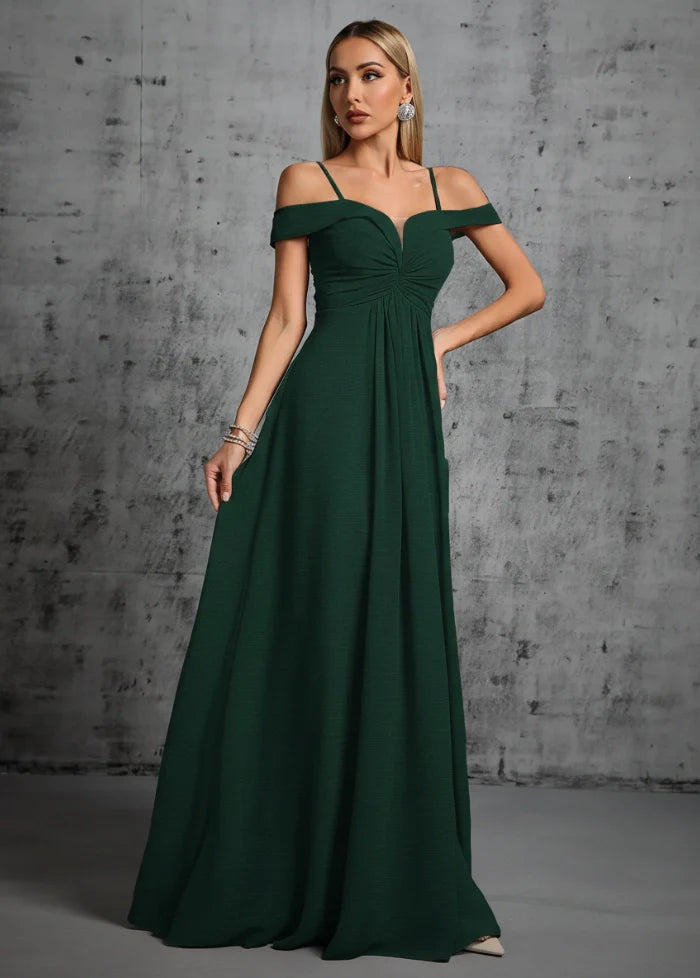 Bridesmaid gown in pine green Dress Tailor