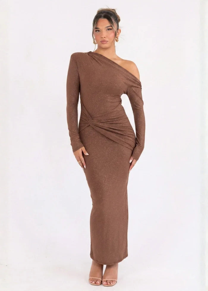 Brown sparkle dress Dress Tailor