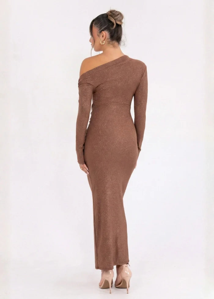 Brown sparkle dress Dress Tailor