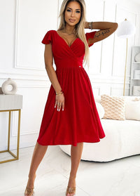 Chic wrap dress Rouge / XS Dress Tailor