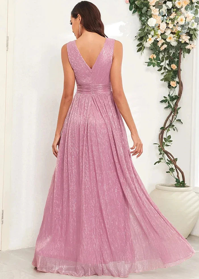 Chiffon dress in pink Dress Tailor