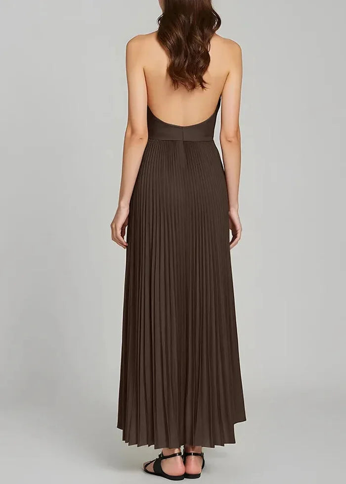 Dress with draped halter neckline Dress Tailor