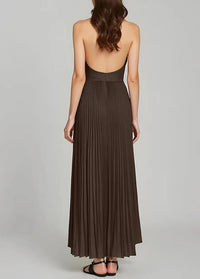 Dress with draped halter neckline Dress Tailor