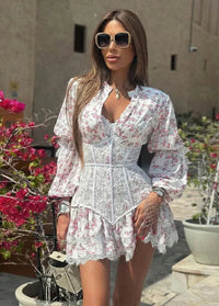 Dress with floral corset Dress Tailor
