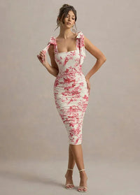 Dress with floral pattern S Dress Tailor