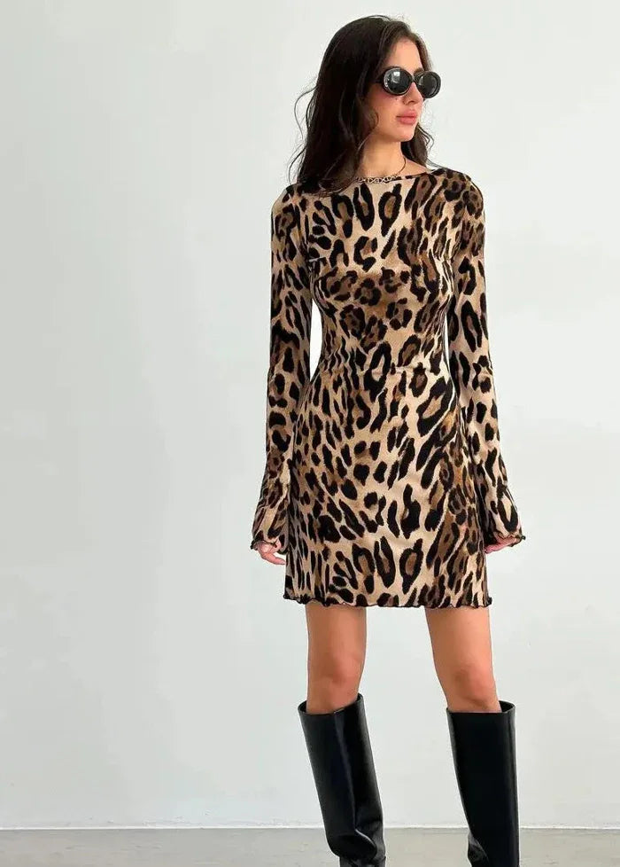 Dress with leopard pattern Dress Tailor