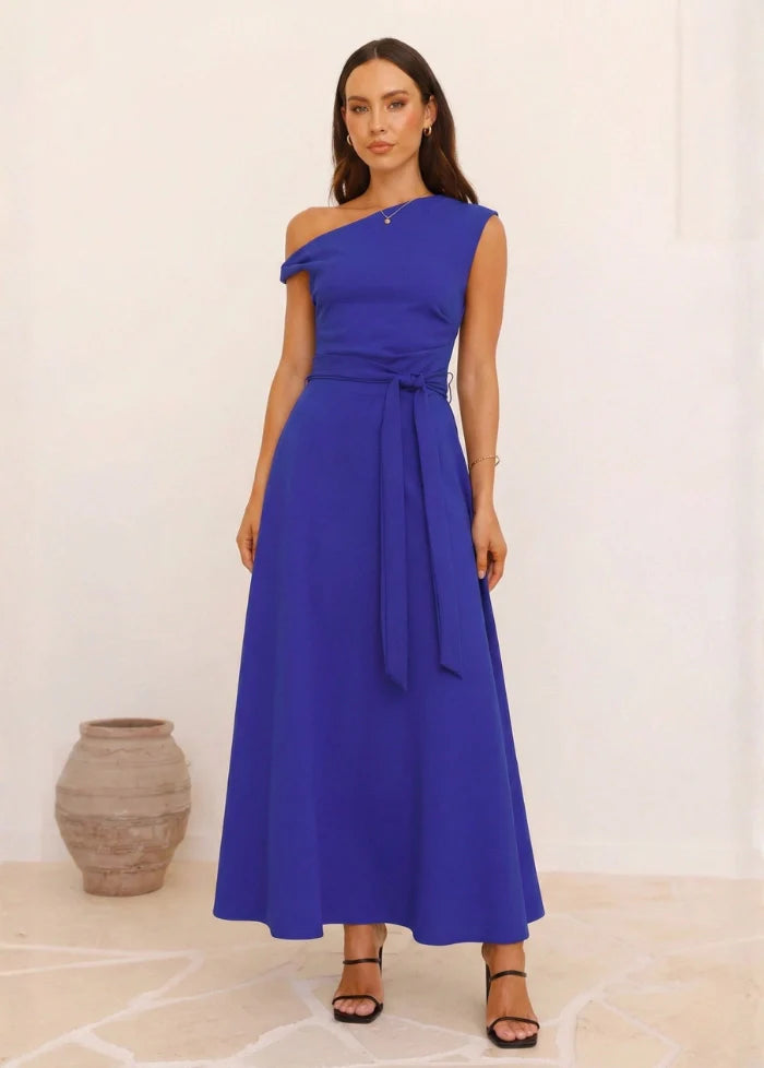 Electric blue dress for wedding guest Dress Tailor