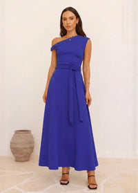 Electric blue dress for wedding guest Dress Tailor