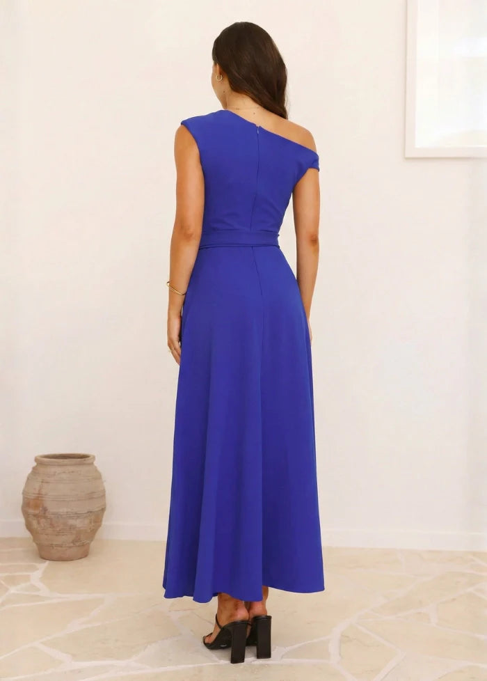 Electric blue dress for wedding guest Dress Tailor