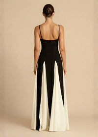 Elegant monochrome long dress Dress Tailor