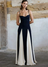 Elegant monochrome long dress Dress Tailor