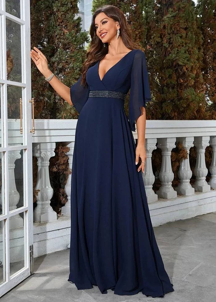 Elegant navy blue dress Dress Tailor