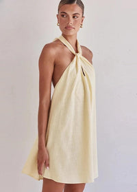 Elegant yellow shift dress Dress Tailor