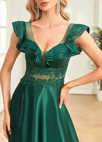 Emerald green ball gown dress Dress Tailor
