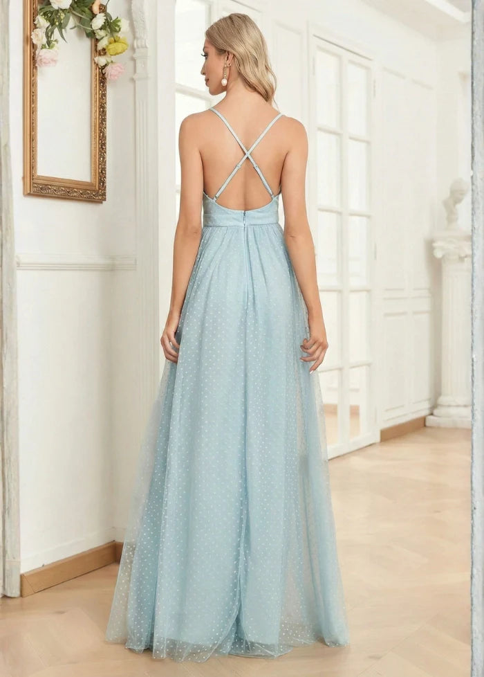 Evening gown featuring a neckline Dress Tailor