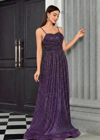 Evening gown in vibrant purple Dress Tailor