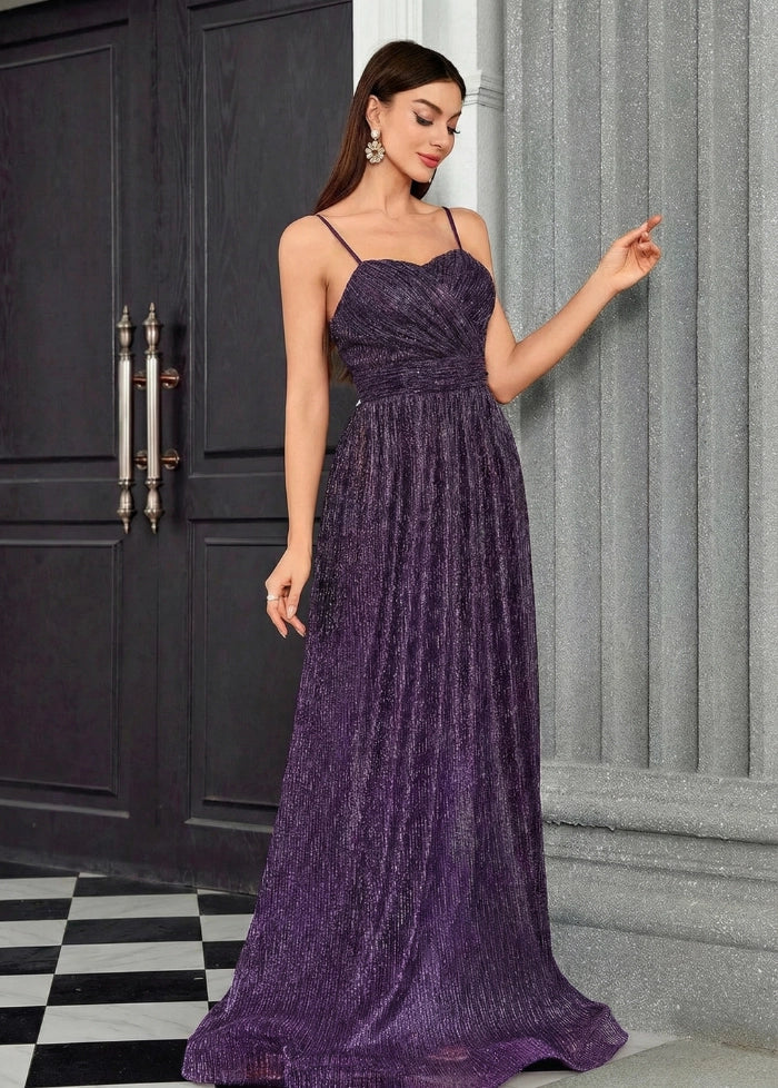 Evening gown in vibrant purple Dress Tailor