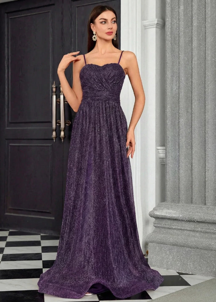 Evening gown in vibrant purple Dress Tailor