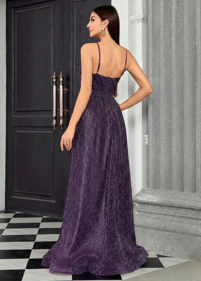 Evening gown in vibrant purple Dress Tailor