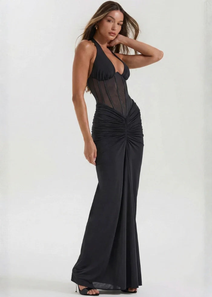 Evening gown with black corset Dress Tailor