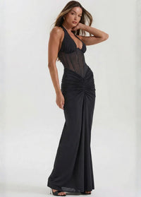 Evening gown with black corset Dress Tailor