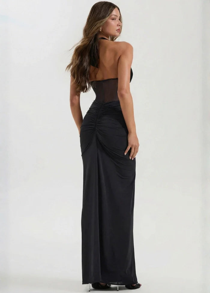 Evening gown with black corset Dress Tailor