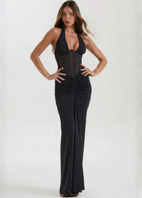 Evening gown with black corset Dress Tailor