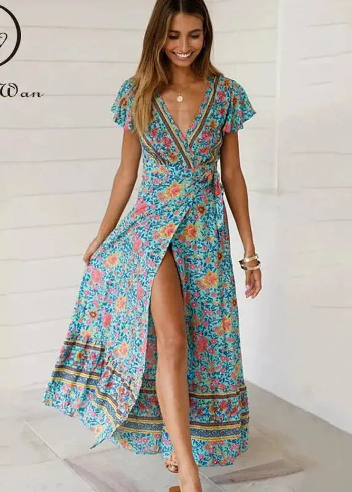Floral bohemian dress Dress Tailor